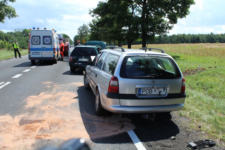 LUBIN. Wypadek pod Osiekiem, trzy osoby ranne