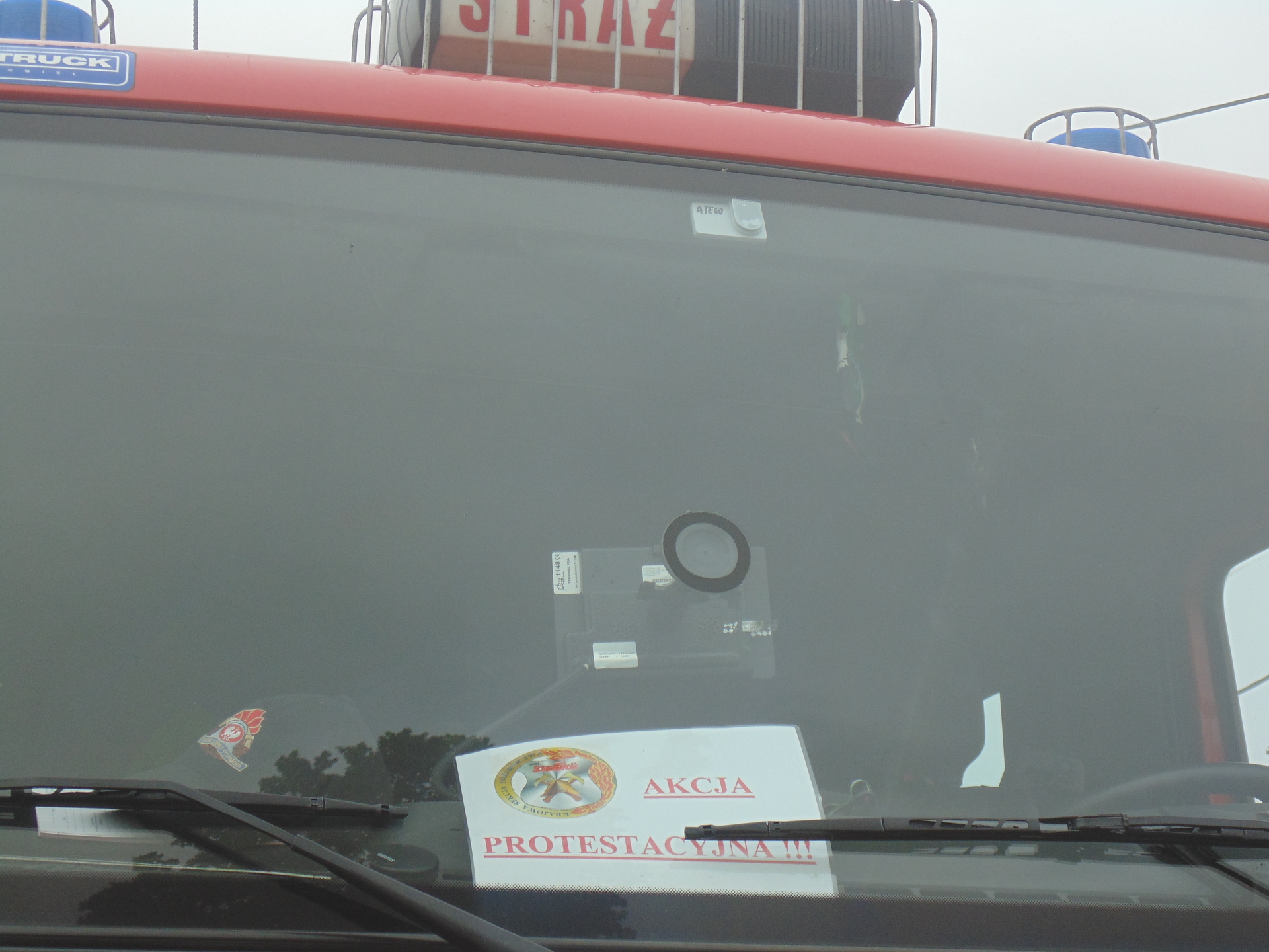 POLKOWICE. Strażacy w akcji…protestacyjnej