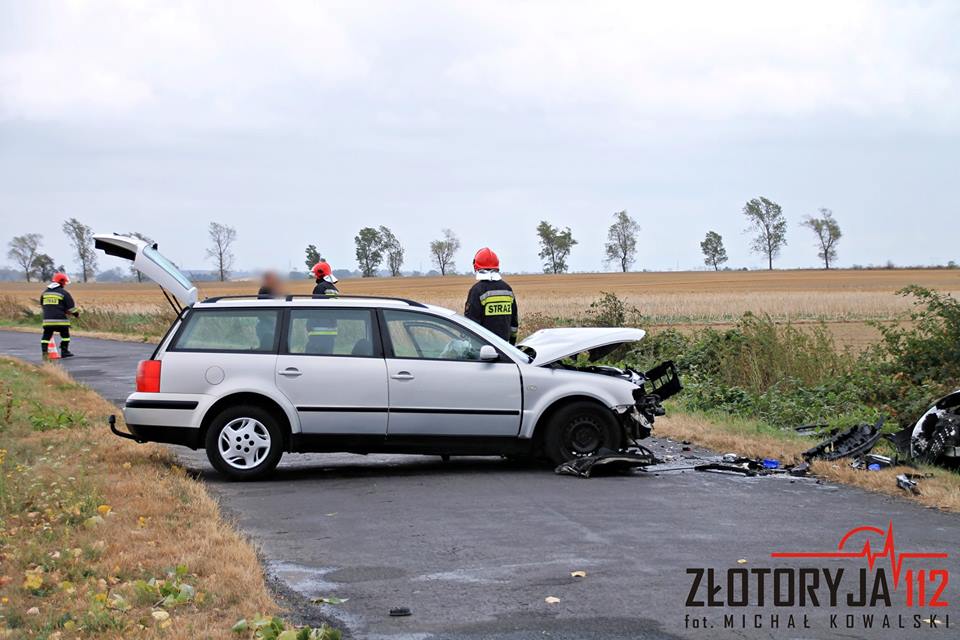 ZŁOTORYJA.  Czołówka na drodze – trzy osoby ranne /AKTUALIZACJA/