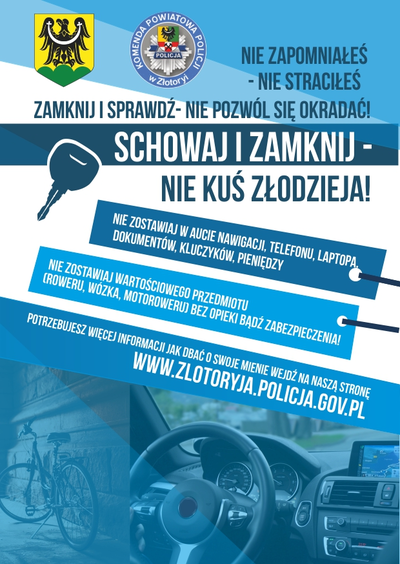 ZŁOTORYJA. Pilnuj własnego mienia – apelują policjanci