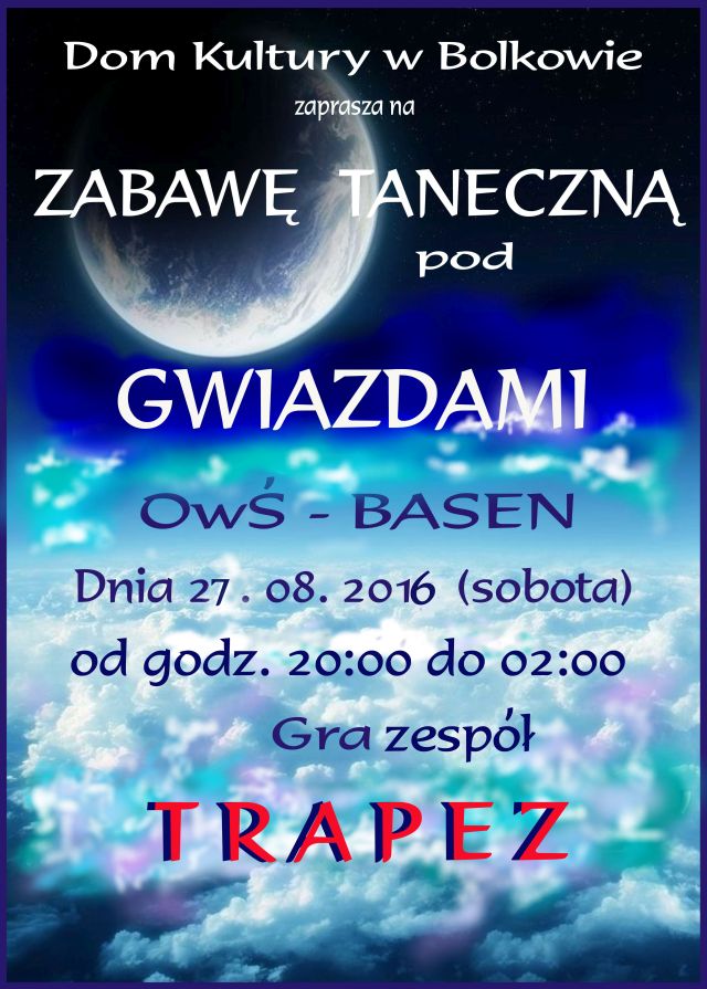 BOLKÓW. Dyskoteka pod gwiazdami