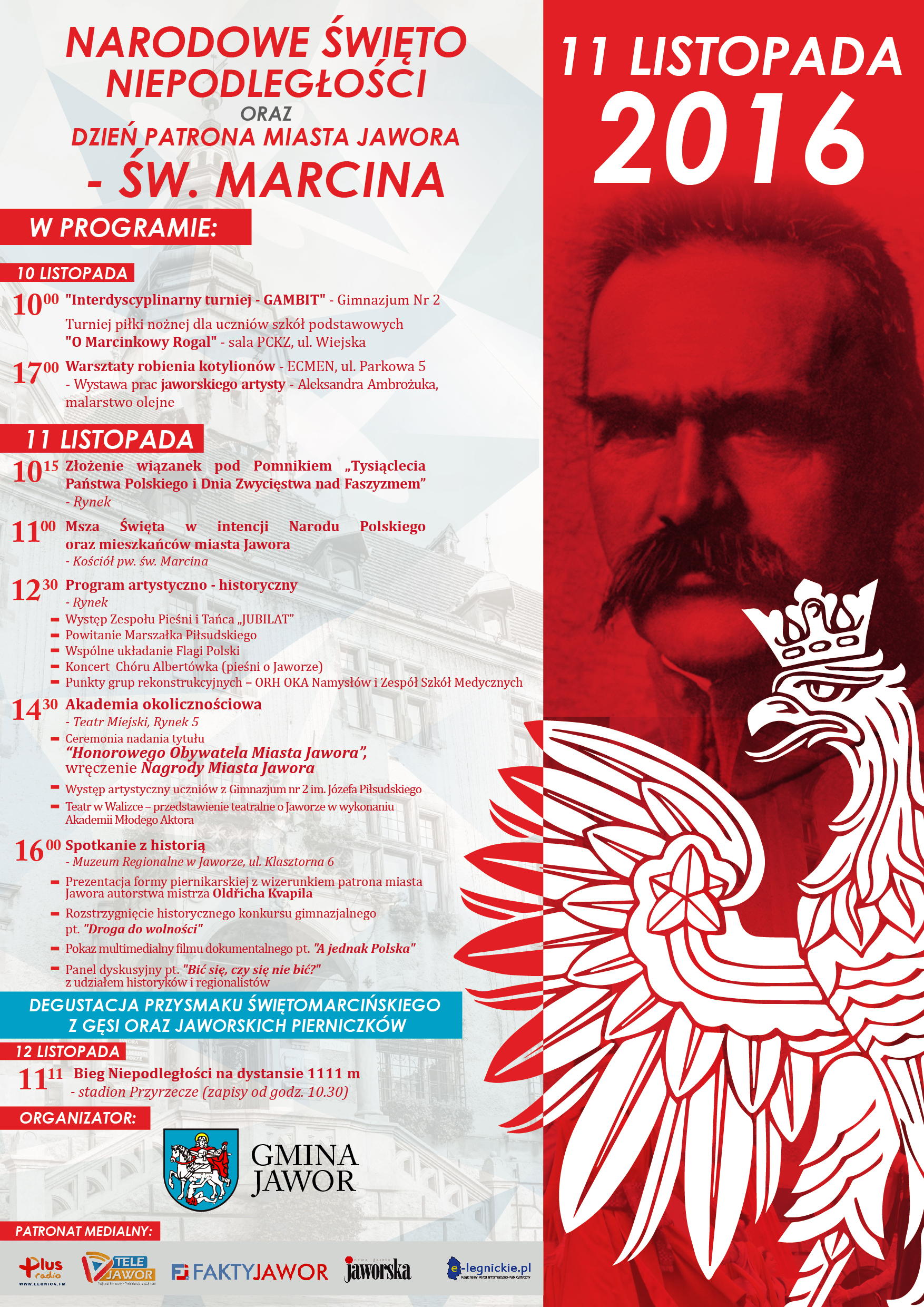 JAWOR. Uczczą Święto Niepodległości