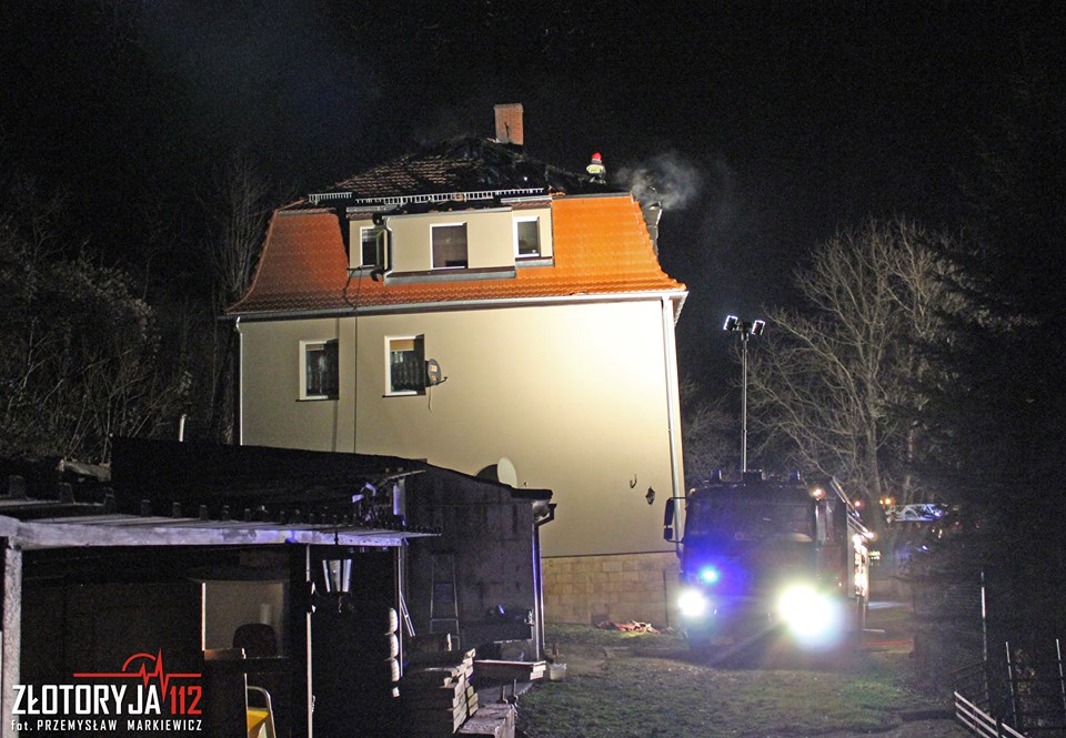 ZŁOTORYJA. Groźny pożar domu wielorodzinnego