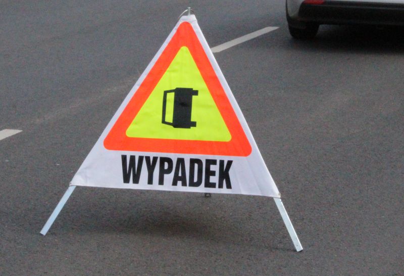 Czołówka pod Złotoryją. Zablokowana droga