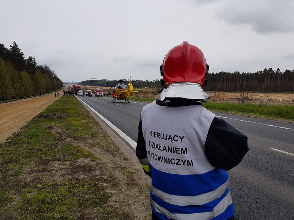Wypadek na DK 3 koło Biedrzychowej. Droga zablokowana