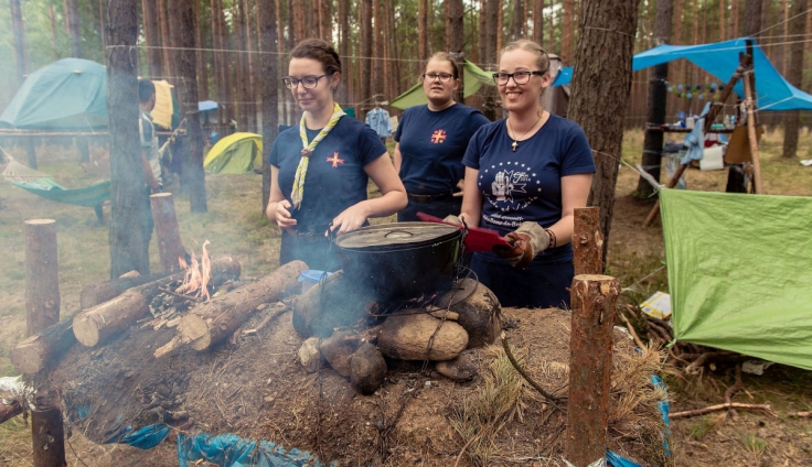 Leśna przygoda harcerek koło Polkowic