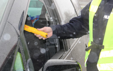 Pijany kierowca zatrzymany przez policję