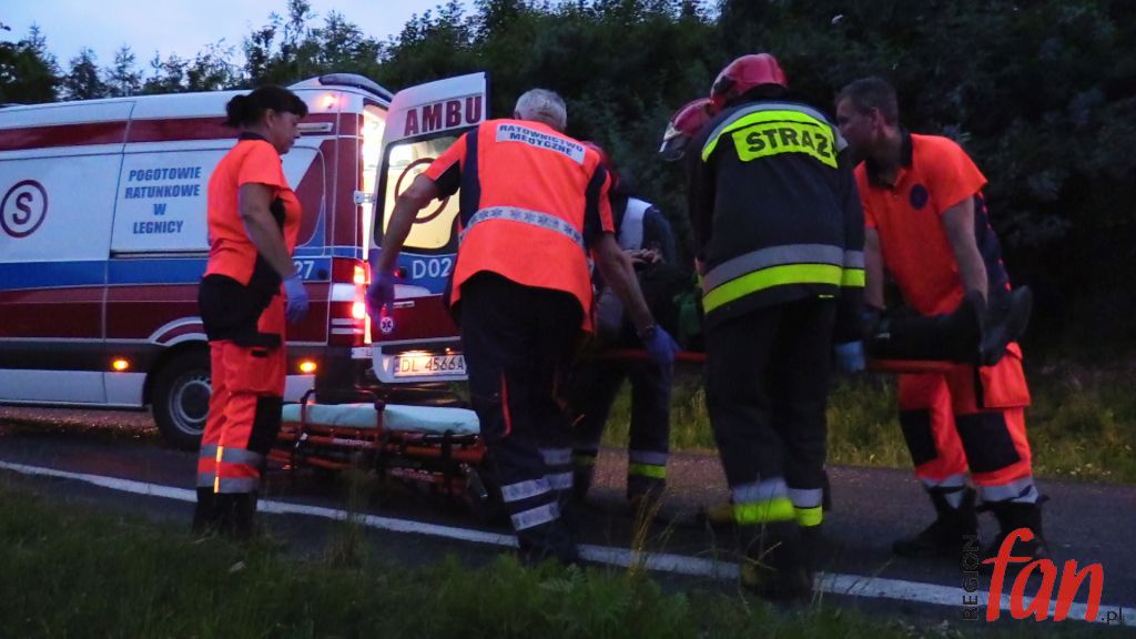 Motocyklista dojechał do… szpitala (FOTO, WIDEO)