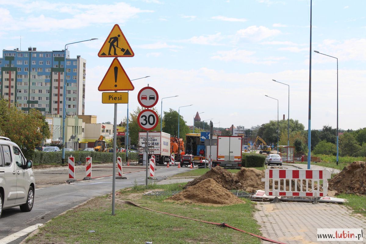 Zmiana organizacji ruchu na ul. Jana Pawła II w Lubinie