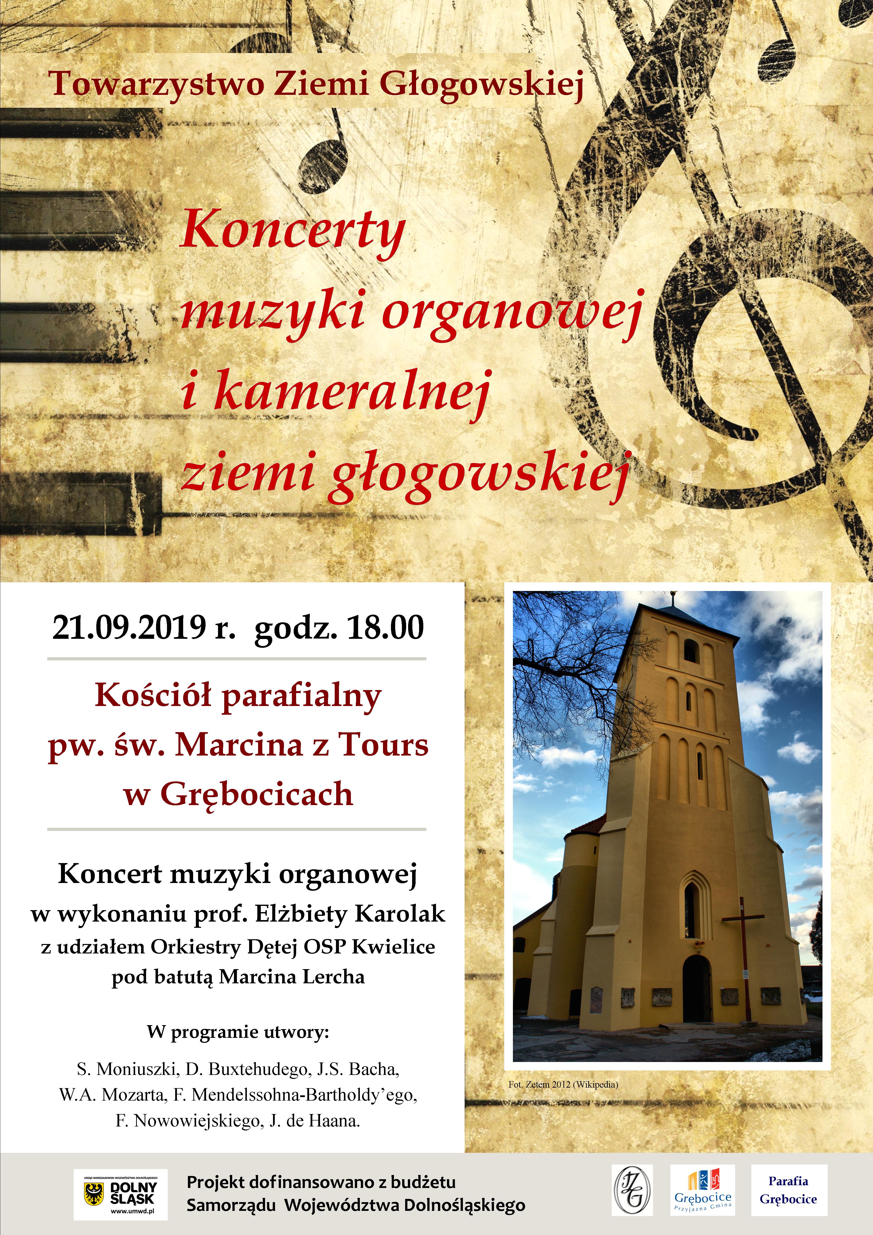 Koncert organowy w Grębocicach