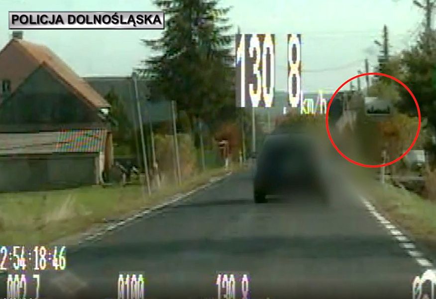63-latka pędziła 130 km/h (WIDEO)