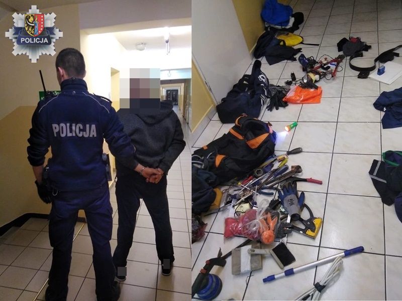 Był poszukiwany. Włamał się do piwnicy