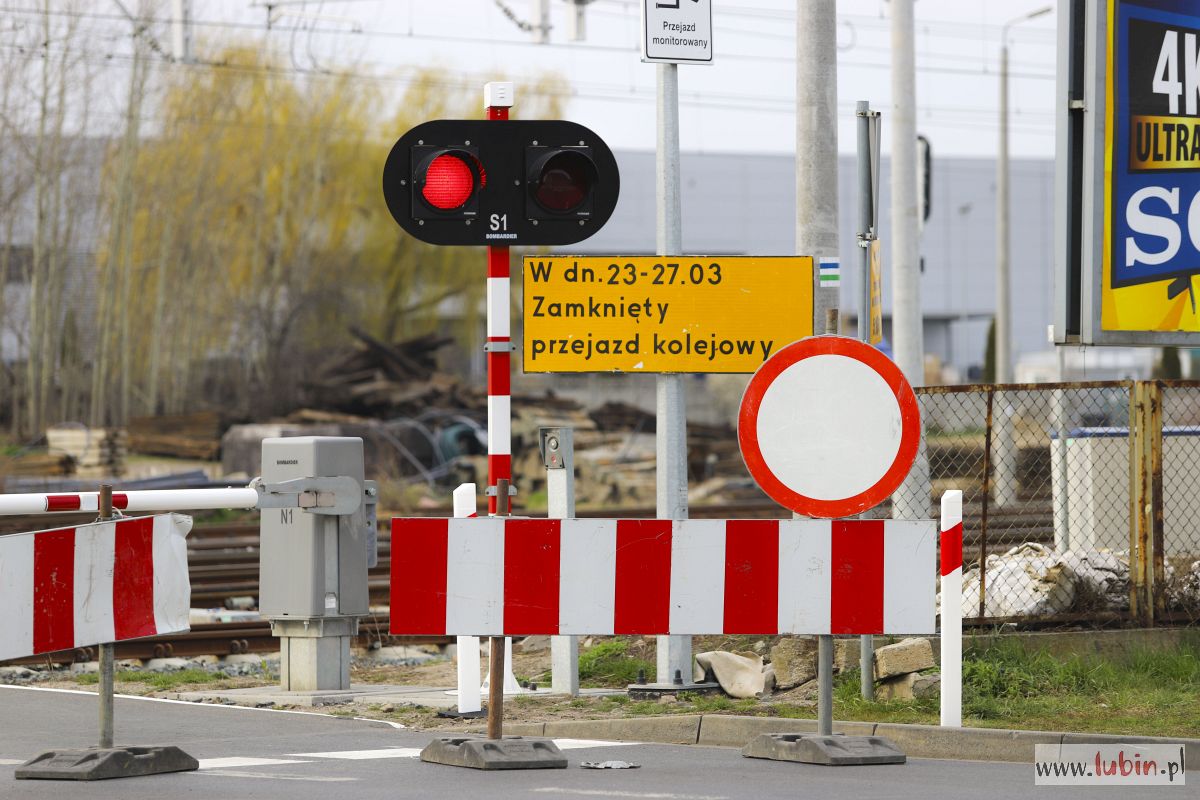 Przejazd na Starym Lubinie zamknięty dłużej