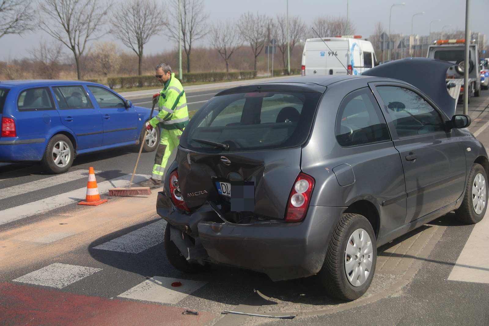 Chwilę nieuwagi przypłaciła kolizją
