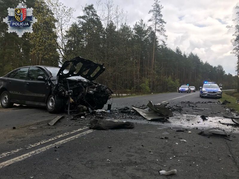 Śmiertelny wypadek koło Chocianowa (FOTO)