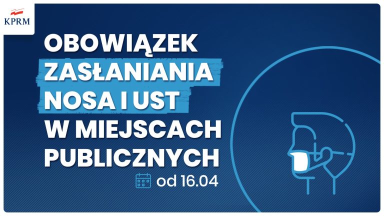Zakazy przedłużone, wkrótce wejdzie obowiązek zakrywania ust i nosa