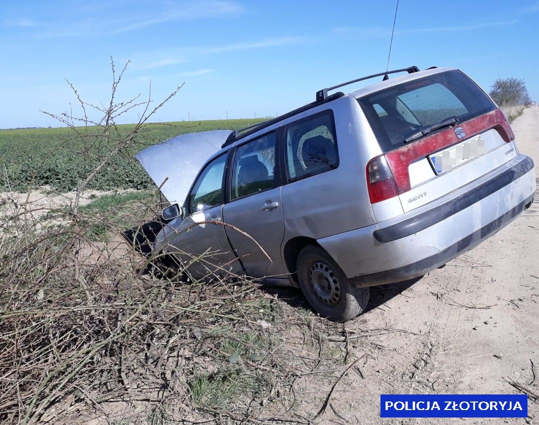 Przejażdżkę po okolicy zakończyli w rowie. Obaj byli pijani