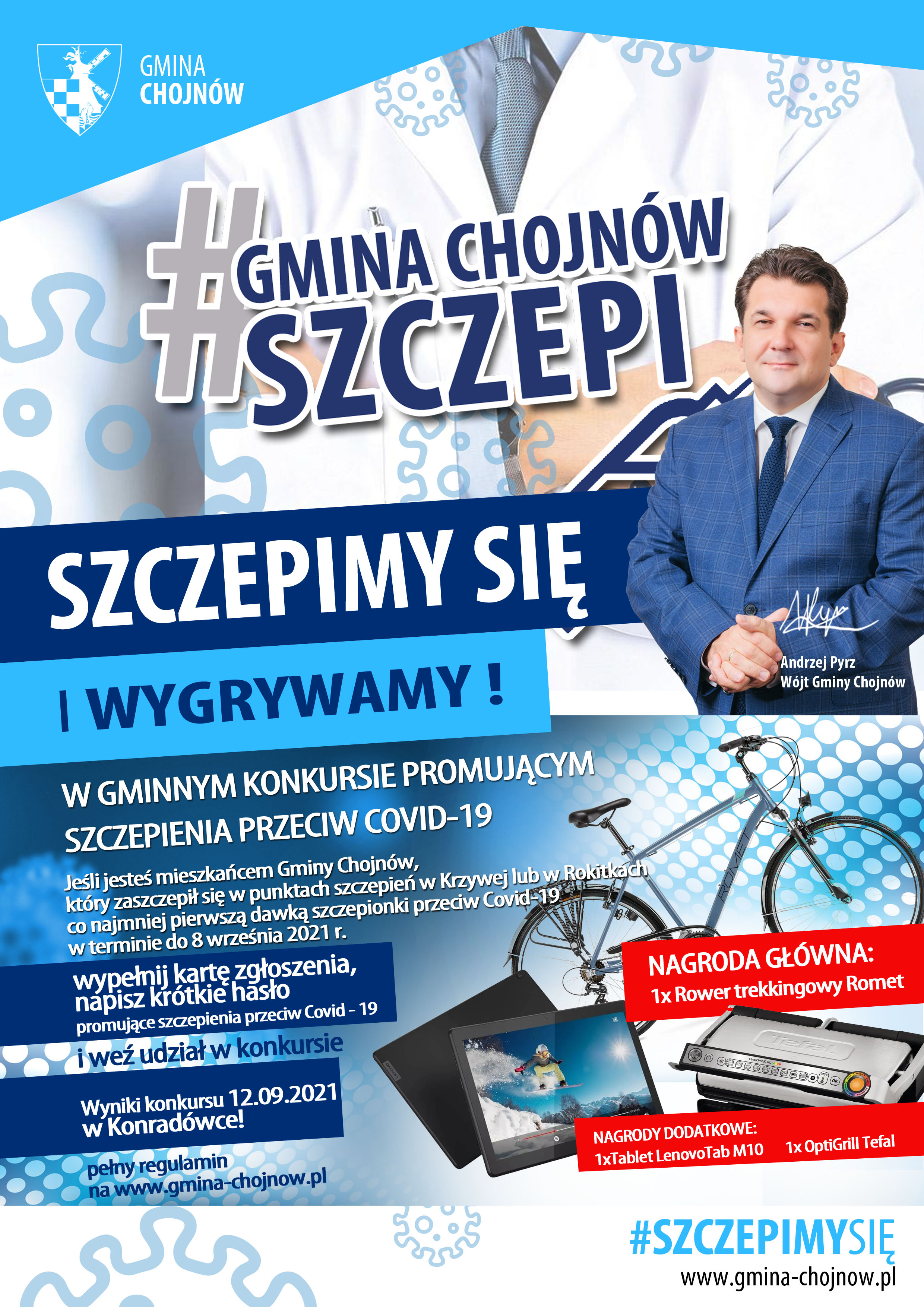 Szczepimy się i wygrywamy – konkurs dla zaszczepionych w gminie Chojnów