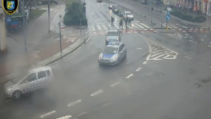 Policyjna eskorta na wagę życia (WIDEO)