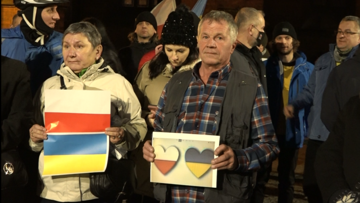 Zebrali się, żeby wesprzeć Ukrainę
