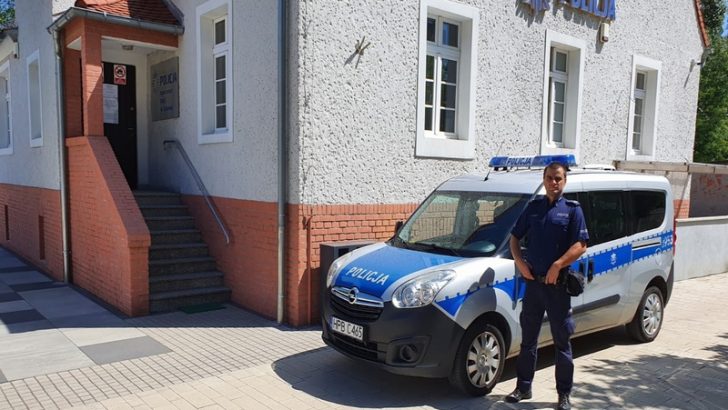 Jechał na służbę, zatrzymał pijanego motorowerzystę