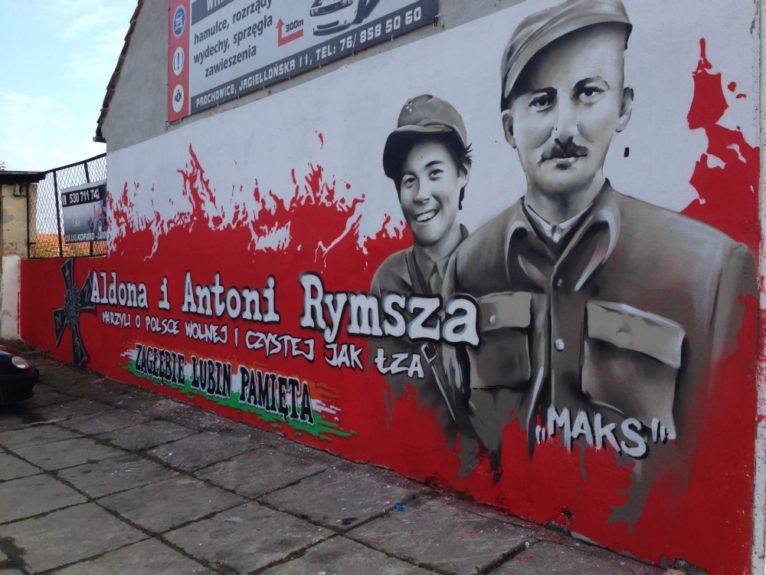 LUBIN/REGION. Historyczny mural autorstwa kibiców