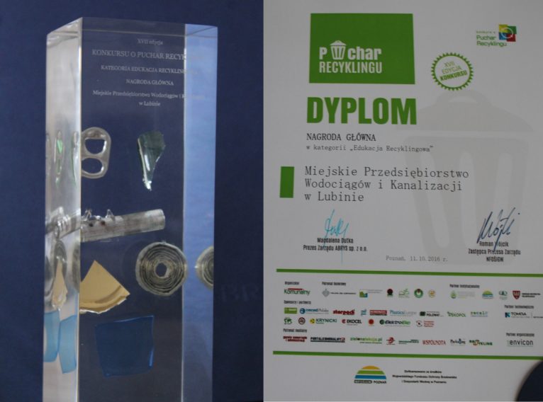 LUBIN. Puchar Recyklingu dla MPWiK